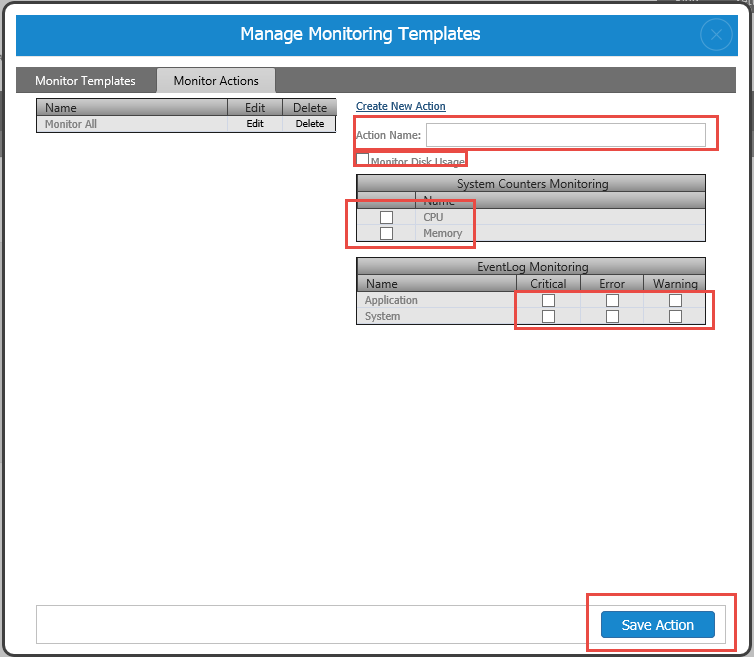 Monitoring Agent Configuration