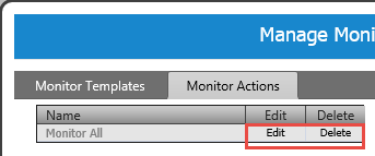 Monitoring Agent Configuration