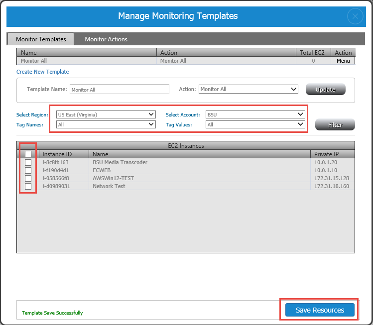 Monitoring Agent Configuration