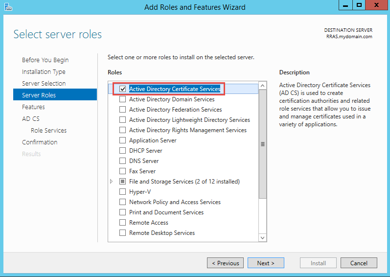 Active Directory Certificate Services